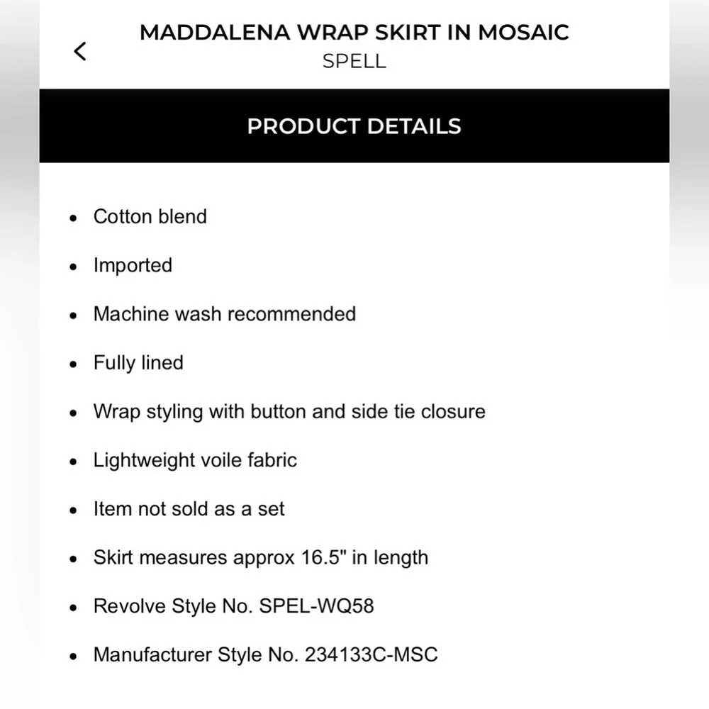 Spell chic wrap